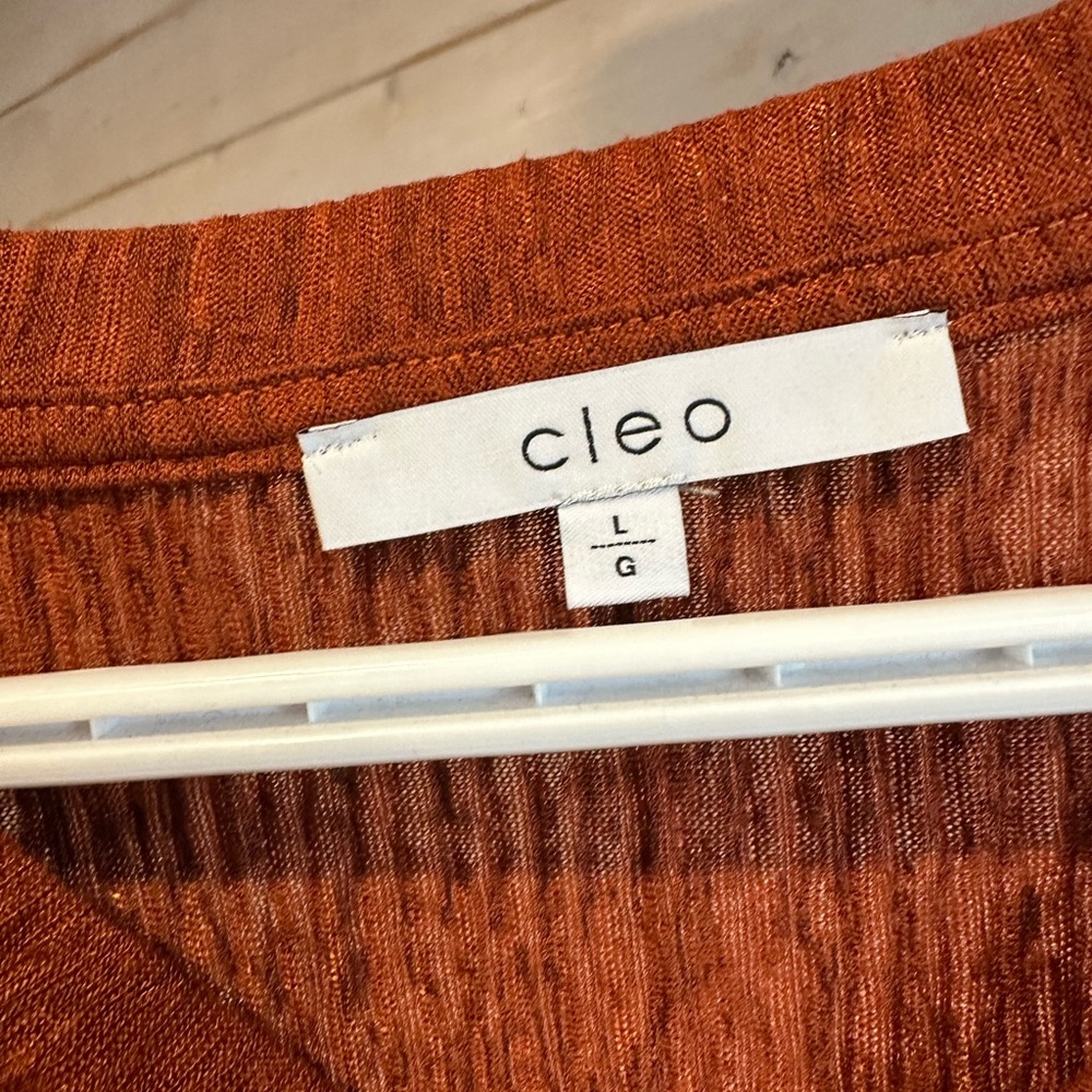 Cleo | Rusty Orange Ribbed Top - Picture 4 of 6